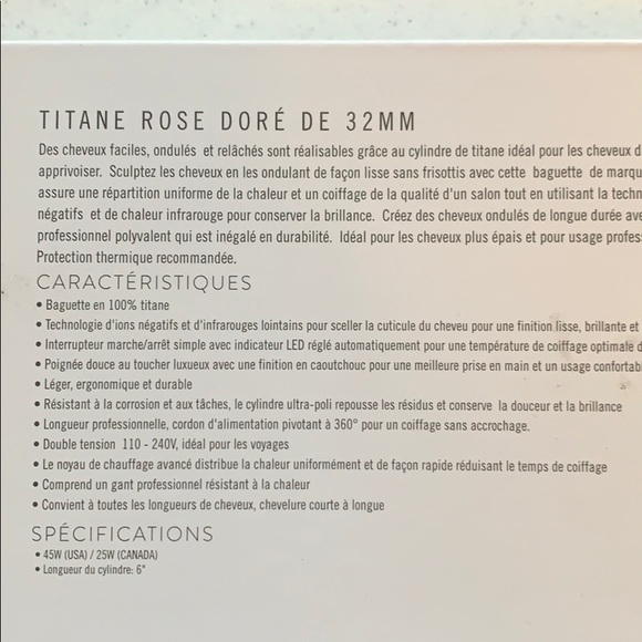 L’ANGE Ondule Titanium Curling Wand